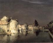 Jean Charles Cazin The Dipper oil painting